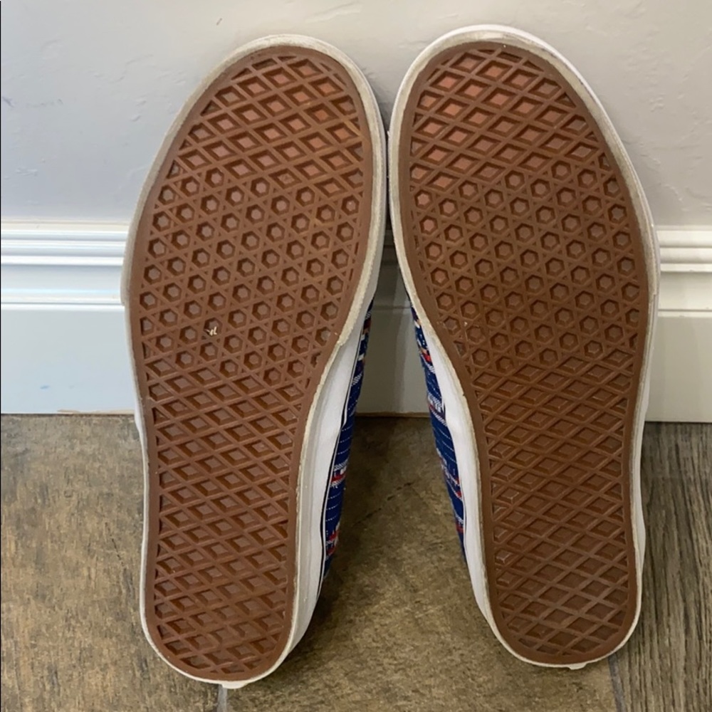 Vans Aztec Blue Lace Up Sneakers - Picture 4 of 7